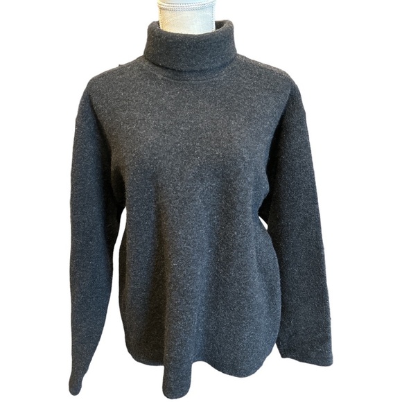 Giorgio Armani Sweaters - Vintage Giorgio Armani Charcoal Turtleneck Sweater - size Large